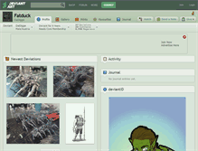 Tablet Screenshot of fatduck.deviantart.com