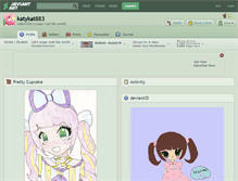 Tablet Screenshot of katykat883.deviantart.com