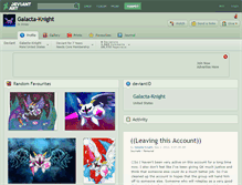 Tablet Screenshot of galacta-knight.deviantart.com