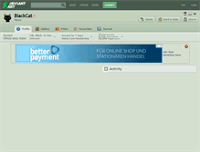 Tablet Screenshot of biackcat.deviantart.com