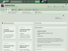 Tablet Screenshot of butterxcreme.deviantart.com