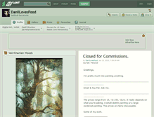 Tablet Screenshot of danillovesfood.deviantart.com