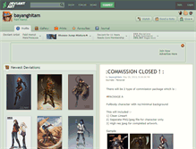 Tablet Screenshot of bayanghitam.deviantart.com