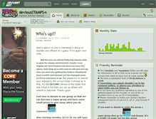 Tablet Screenshot of deviousstamps.deviantart.com