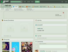 Tablet Screenshot of mah-ree.deviantart.com