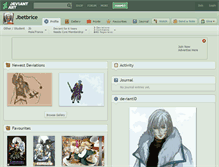 Tablet Screenshot of jbetbrice.deviantart.com