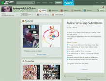 Tablet Screenshot of anime-addict-club.deviantart.com