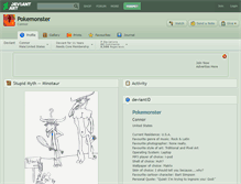 Tablet Screenshot of pokemonster.deviantart.com