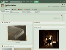 Tablet Screenshot of maliciousmallard.deviantart.com