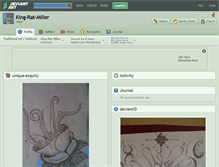 Tablet Screenshot of king-rat-miller.deviantart.com