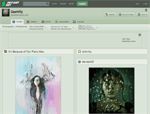 Tablet Screenshot of geewiz.deviantart.com