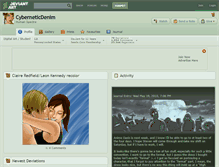 Tablet Screenshot of cyberneticdenim.deviantart.com
