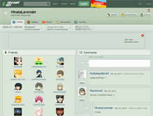 Tablet Screenshot of hinatalavender.deviantart.com