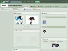 Tablet Screenshot of creepypasta-high.deviantart.com