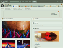 Tablet Screenshot of gggallery.deviantart.com