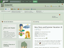 Tablet Screenshot of octobergirl.deviantart.com