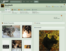 Tablet Screenshot of bloodwolf9.deviantart.com