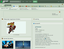 Tablet Screenshot of g3ckoman.deviantart.com