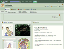 Tablet Screenshot of crookedstar.deviantart.com