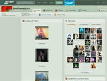 Tablet Screenshot of anathemaart.deviantart.com
