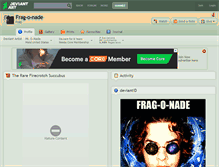 Tablet Screenshot of frag-o-nade.deviantart.com