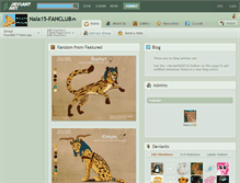 Tablet Screenshot of nala15-fanclub.deviantart.com