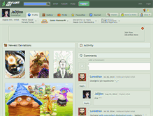 Tablet Screenshot of jadjinn.deviantart.com