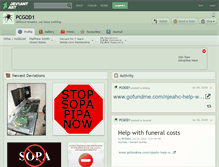 Tablet Screenshot of pcgod1.deviantart.com