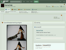 Tablet Screenshot of horrorclub.deviantart.com