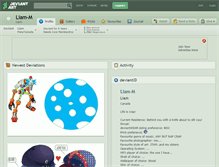 Tablet Screenshot of liam-m.deviantart.com