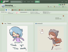 Tablet Screenshot of gimmehug.deviantart.com