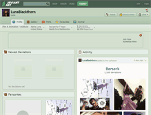 Tablet Screenshot of lunablackthorn.deviantart.com