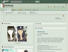 Tablet Screenshot of dianahuang.deviantart.com