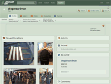 Tablet Screenshot of dragonzardman.deviantart.com