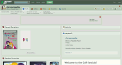 Desktop Screenshot of chrnoxrosette.deviantart.com