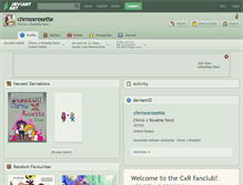 Tablet Screenshot of chrnoxrosette.deviantart.com