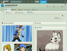 Tablet Screenshot of anniemosethecat.deviantart.com