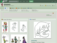 Tablet Screenshot of glooptastic.deviantart.com