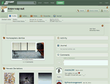 Tablet Screenshot of know-way-out.deviantart.com