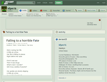 Tablet Screenshot of kfpm16.deviantart.com