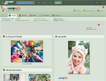 Tablet Screenshot of caleigh.deviantart.com
