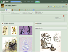 Tablet Screenshot of electric-lantern.deviantart.com