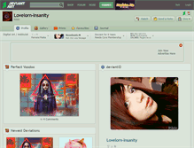 Tablet Screenshot of lovelorn-insanity.deviantart.com