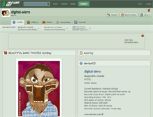 Tablet Screenshot of digital-alero.deviantart.com