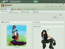 Tablet Screenshot of fading-star.deviantart.com