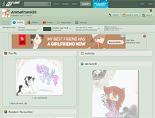 Tablet Screenshot of animefromh3ll.deviantart.com