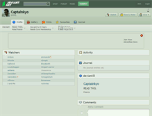 Tablet Screenshot of captainkyo.deviantart.com