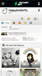 Mobile Screenshot of happybutterfly.deviantart.com