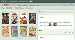 Desktop Screenshot of 5finity.deviantart.com