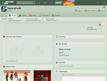 Tablet Screenshot of hero-of-will.deviantart.com